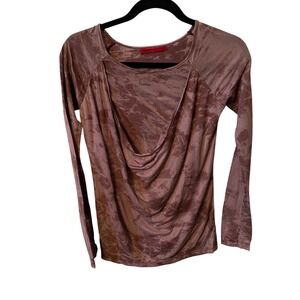 Velvet Women's‎ Y2K Purple Long Sleeve Top